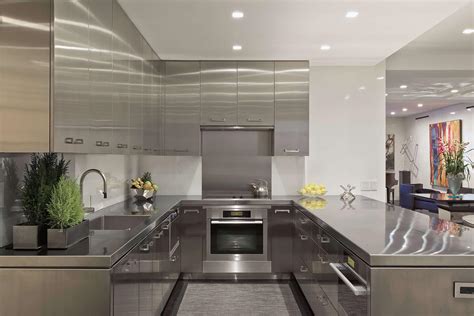 stainless steel indoor kitchen